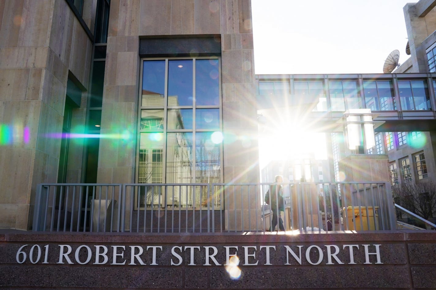 The MDA/MDH Lab Building located at the corner of Robert and 12th streets in St. Paul.