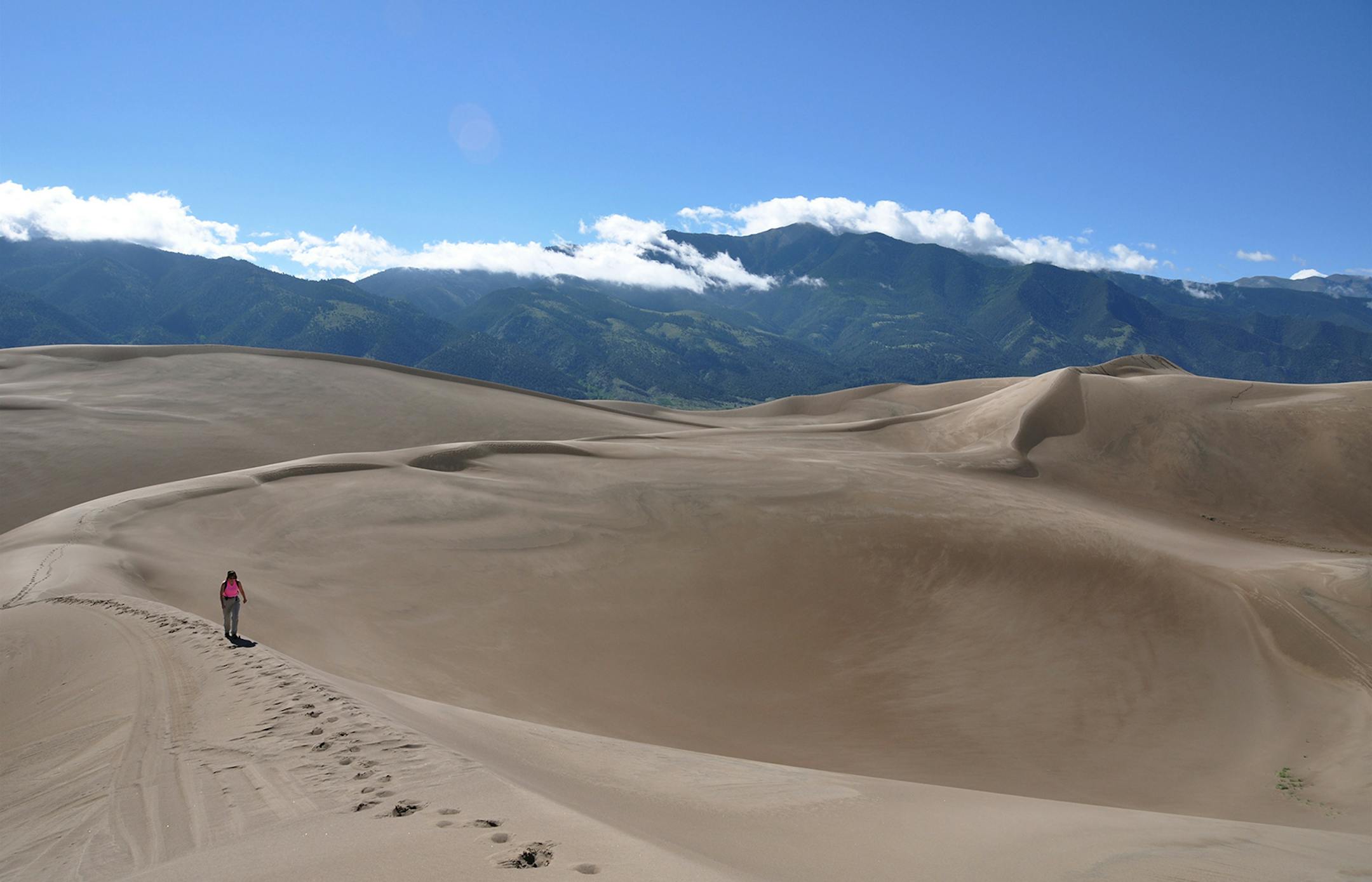 The dunes are vast at Great Sand Dunes.