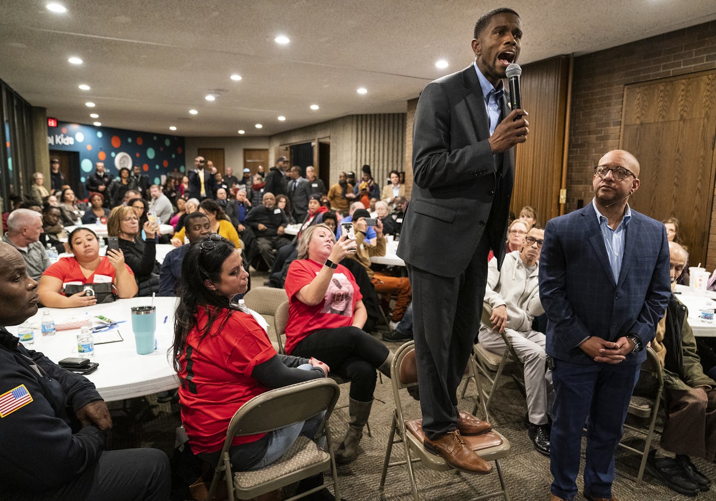 "What I hear you tell me is that we need a new approach," St. Paul Mayor Melvin Carter told an overflow crowd Thursday night at a community forum to address deadly violence in the city.