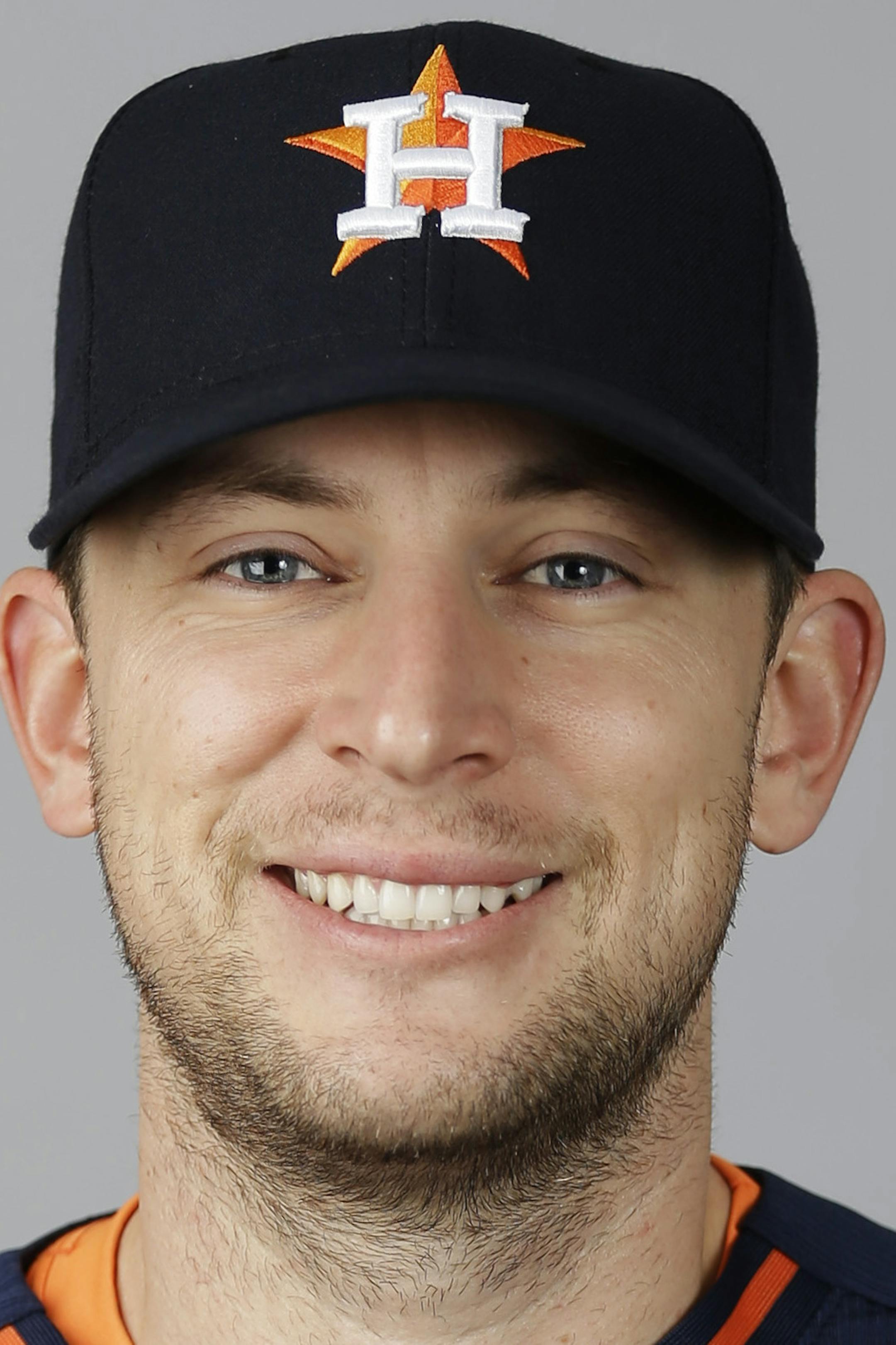 This is a 2015 photo of Jed Lowrie of the Houston Astros baseball team. This image reflects the 2015 active roster as of Thursday, Feb. 26, 2015 when this image was taken. (AP Photo/David Goldman) ORG XMIT: FLDG101