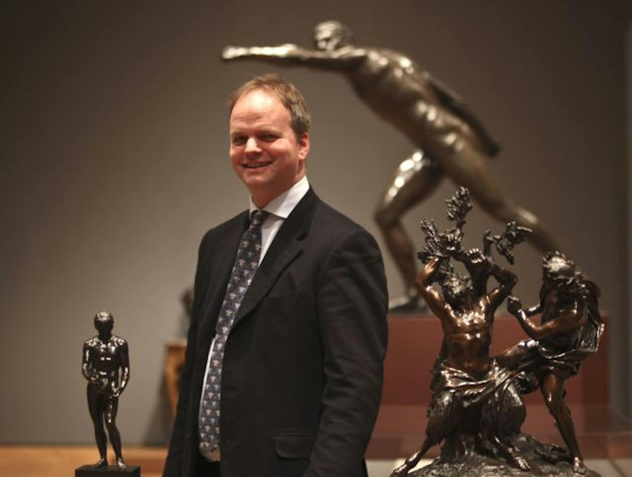 Eike Schmidt, sculpture curator at the Minneapolis Institute of Art, has organized the exhibit "Beauty and Power: Renaissance and Baroque Bronzes from the Peter Marino Collection".