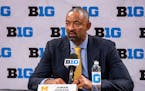 Michigan coach Juwan Howard spoke on the first day of the Big Ten basketball Media Days Thursday in Indianapolis.