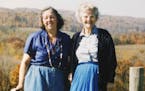 This is a photograph of Lois Csontos-Nielsen (left) and her pen pal Freda Jones during their trip to Malabar Farm in 1993. (photo courtesy Lois Csonto
