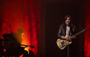 Lucy Dacus and her band perform Monday at the Palace Theatre in St. Paul.