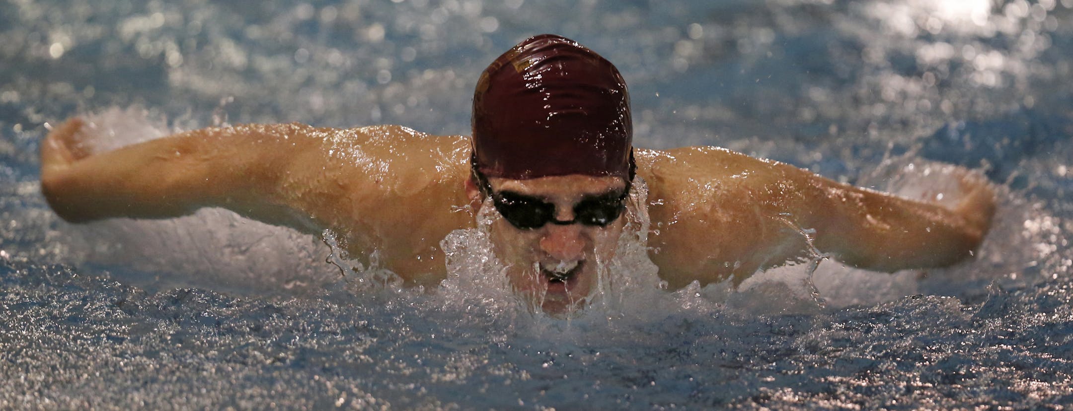 At the pool of the Kenwood Trail Middle School, Mitch Herrera is one of the standout Lakeville South swimmers. ]rtsong-taatarii@startribune.com