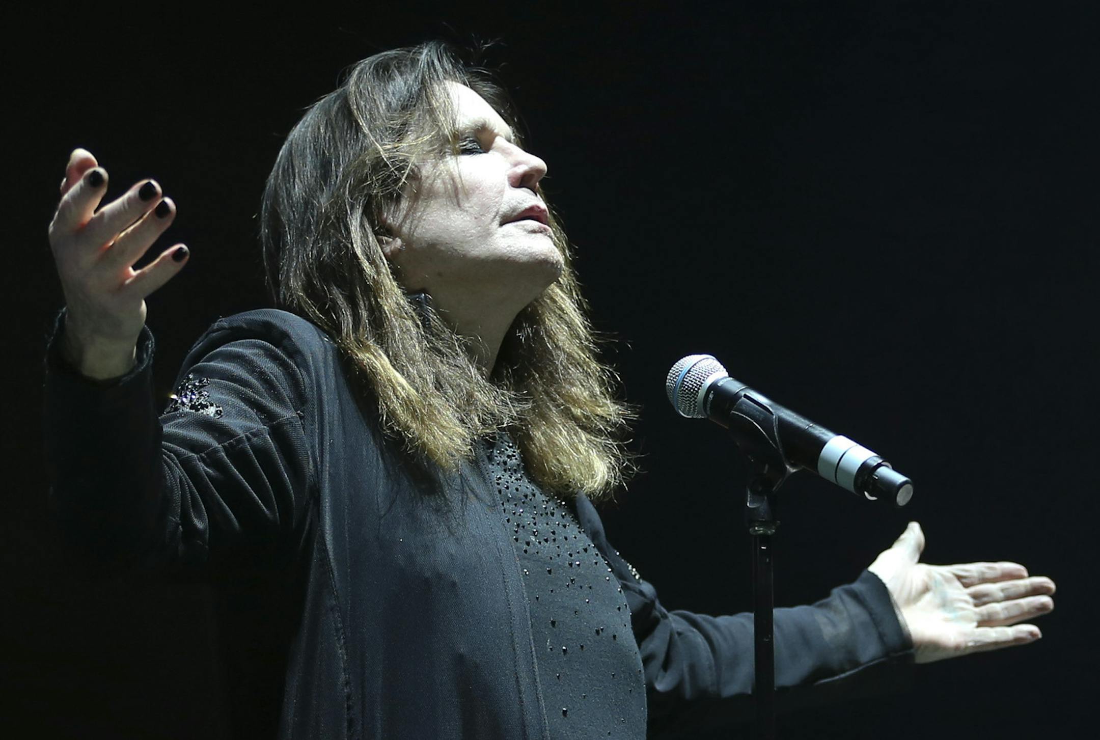 Ozzy Osbourne of Black Sabbath at Target Center in 2016.