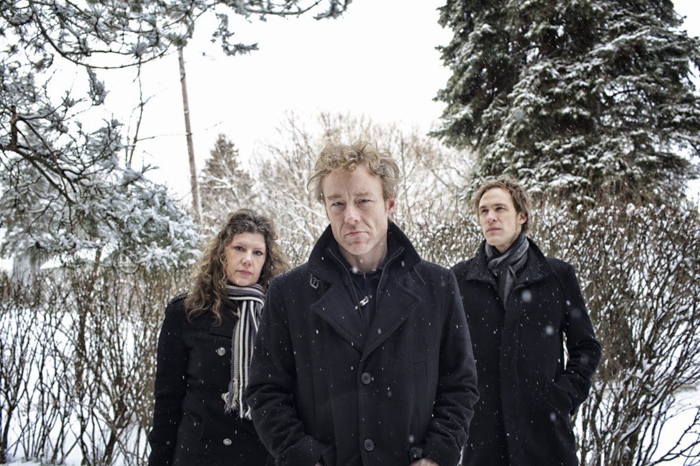 Low, from left: Mimi Parker, Alan Sparhawk and Steve Garrington.