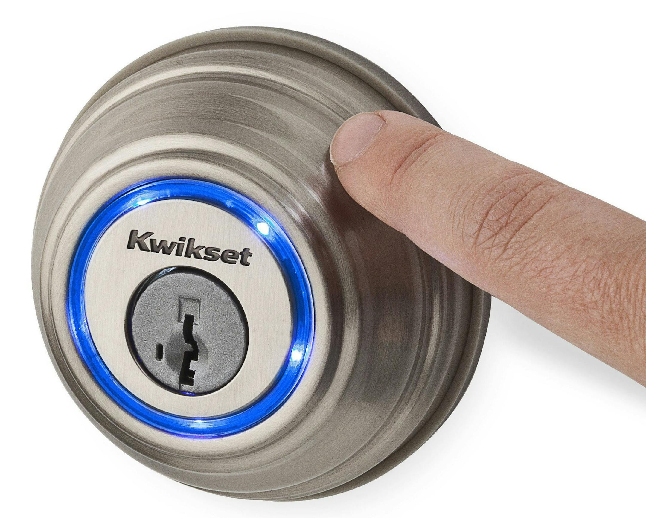 Kwikset's new Kevo deadbolt lock can be unlocked with a smart phone and a simple touch. (Akron Beacon Journal/MCT) ORG XMIT: 1143631