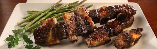 Moroccan spiced short ribs from "The New Passover Menu" by Paula Shoyer are flavored with cumin, turmeric, thyme, cinnamon and barbecue sauce. (Corrin