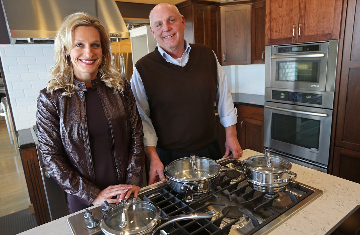 (left to right) Carla Warner and Jeff Warner were photographed at the Falcon Heights Warners Stellian on 12/12/13. With the uptick in the housing market and a revival in appliance sales, one Minnesota company hopes to have an especially happy holiday season: Warners Stellian. Despite the presence of Best Buy and Sears, the family-owned business has not only survived but thrived, having expanded beyond Minneapolis-St. Paul into place like Woodbury, Apple Valley, and even Rochester. Bruce Bisping/