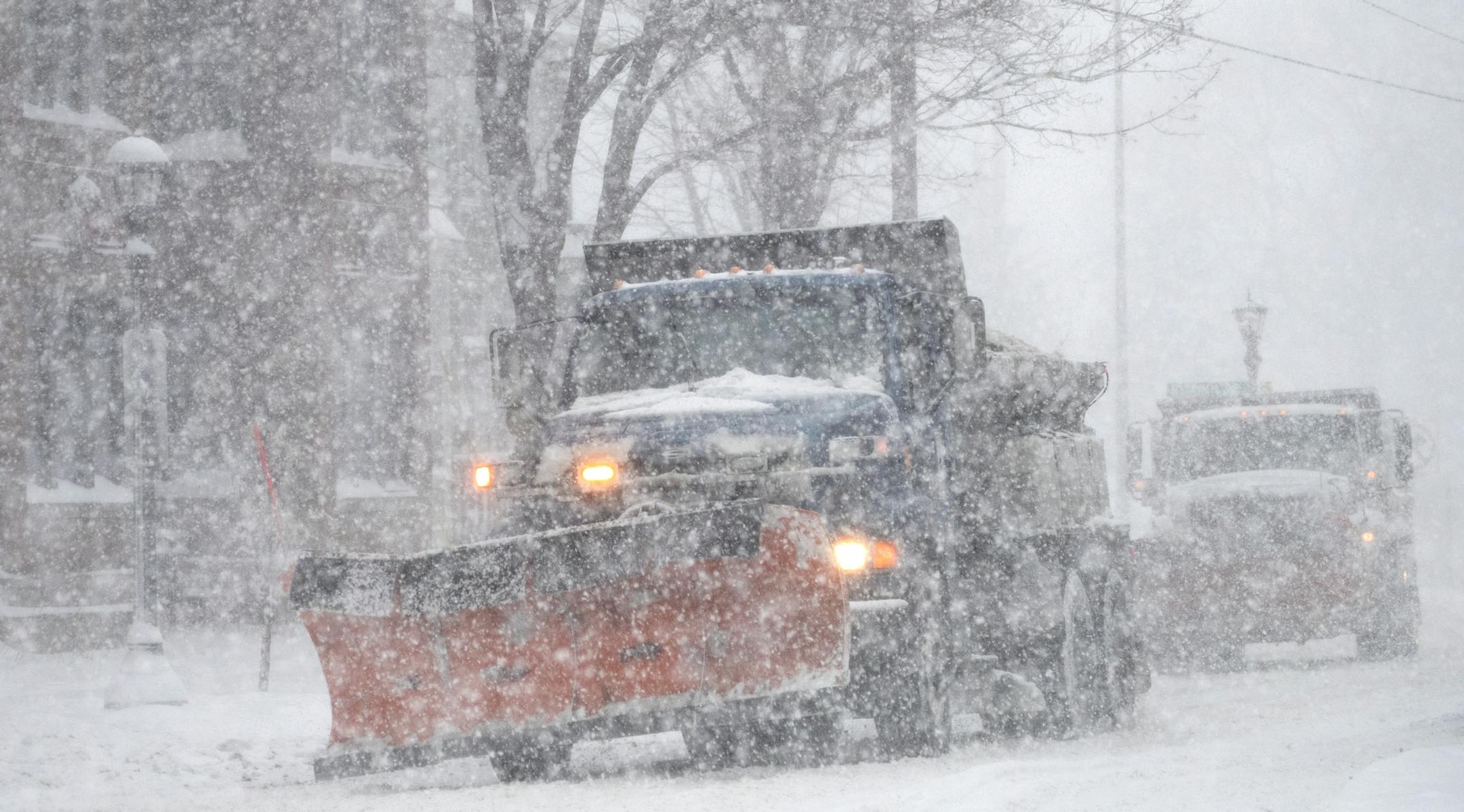 FILE - City of St. Paul plow trucks make their way down Western Avenue in January 2018. ORG XMIT: MIN1801221649481748