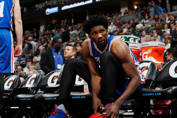 Out injured for two full seasons before this one, Philadelphia big man Joel Embiid not only was named the Eastern Conference's Rookie of the Month for