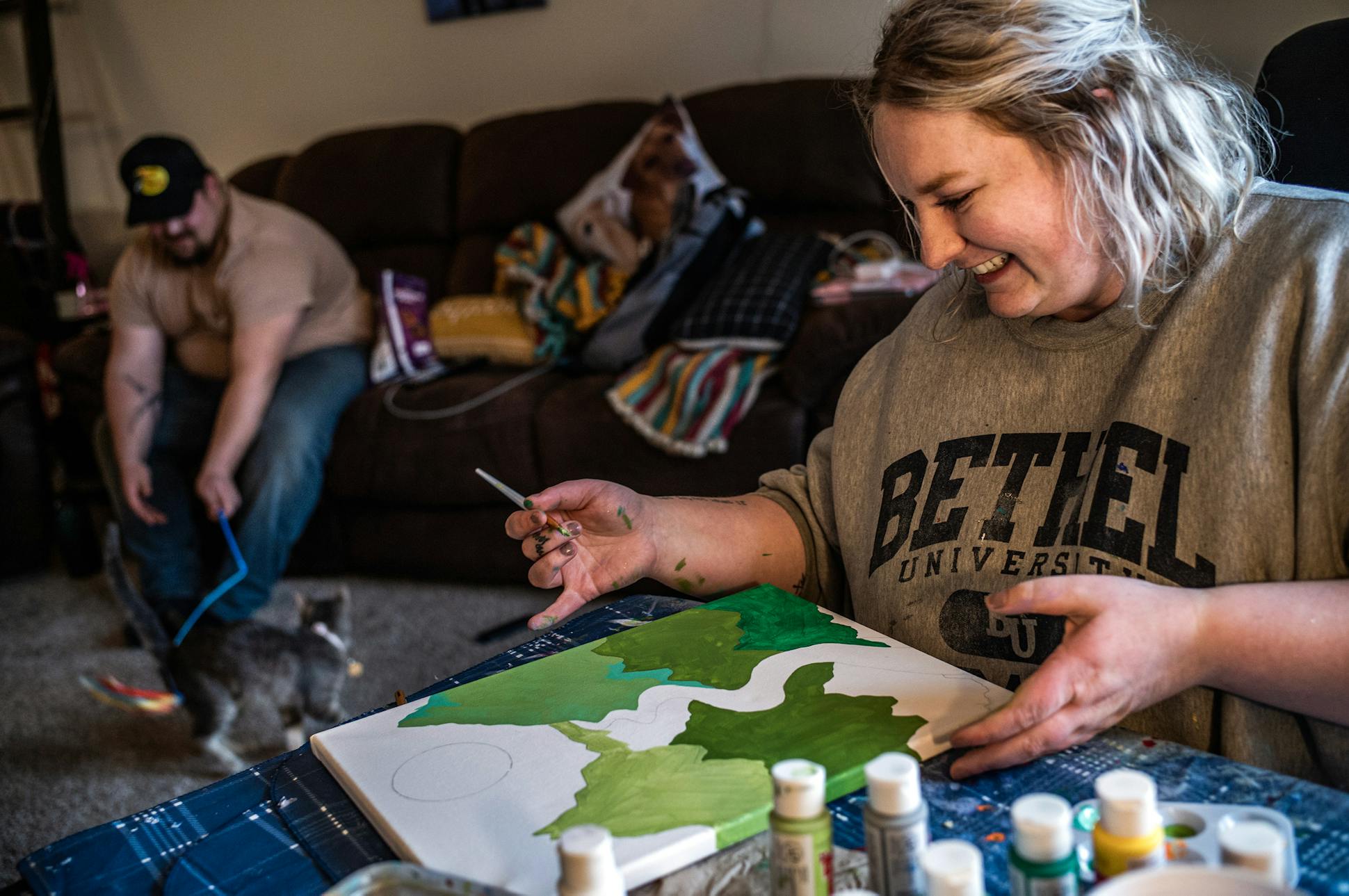 In order to prioritize her mental health recovery, Rylie Perkins left softball behind. Competing was a trigger for her eating disorder, she said. Now, “I'm working towards acceptance that my body is a vessel,” Perkins said, “and it's beautiful no matter what size, what shape it is.”