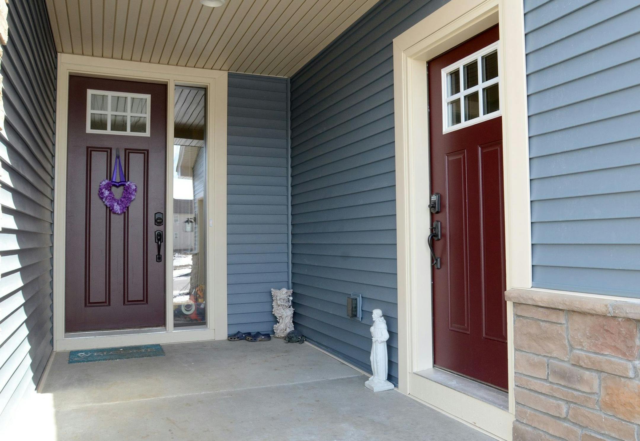 Separate entrances are a feature of the Hokanson's multigenerational housing in Lakeville