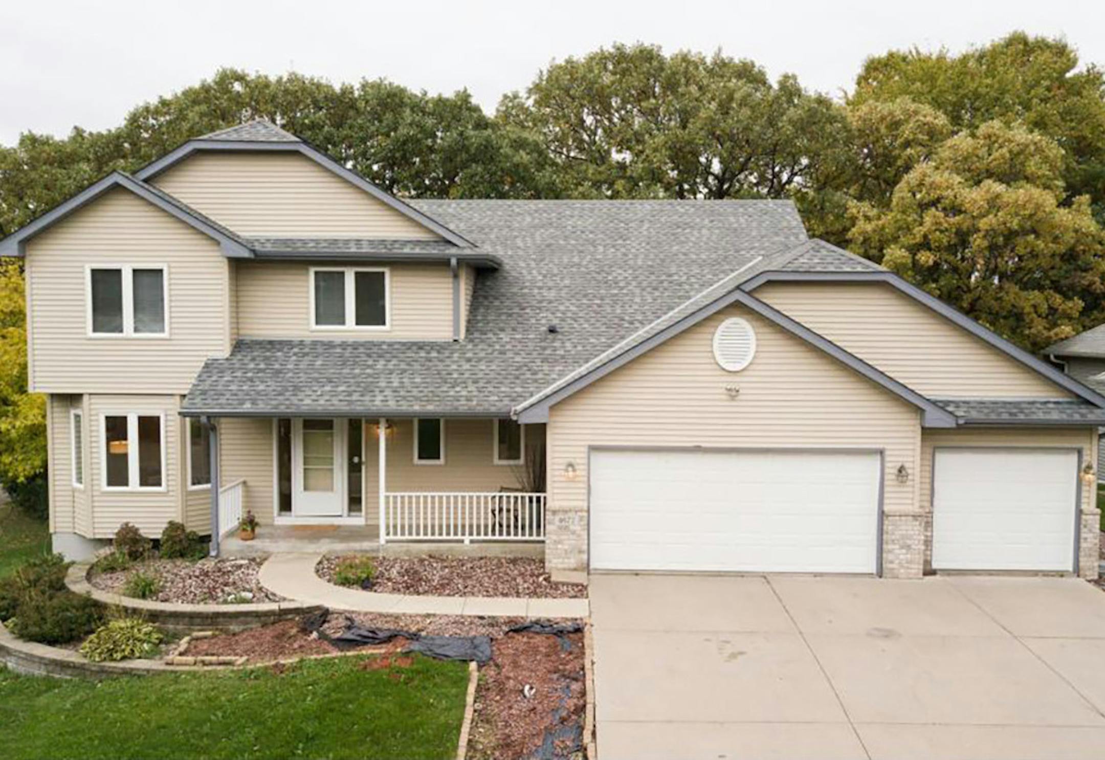 Eagan
Buit in 2000, this four-bedroom, four-bath house has 3,122 square feet and features three bedrooms on one level, fireplace, dining room, hardwood floors, full finished walkout basement, deck, porch and four-car, insulated, attached garage with storage room underneath that has rear access. Listed by Solomon Akanki, Optimal Realty, 763-274-4477.