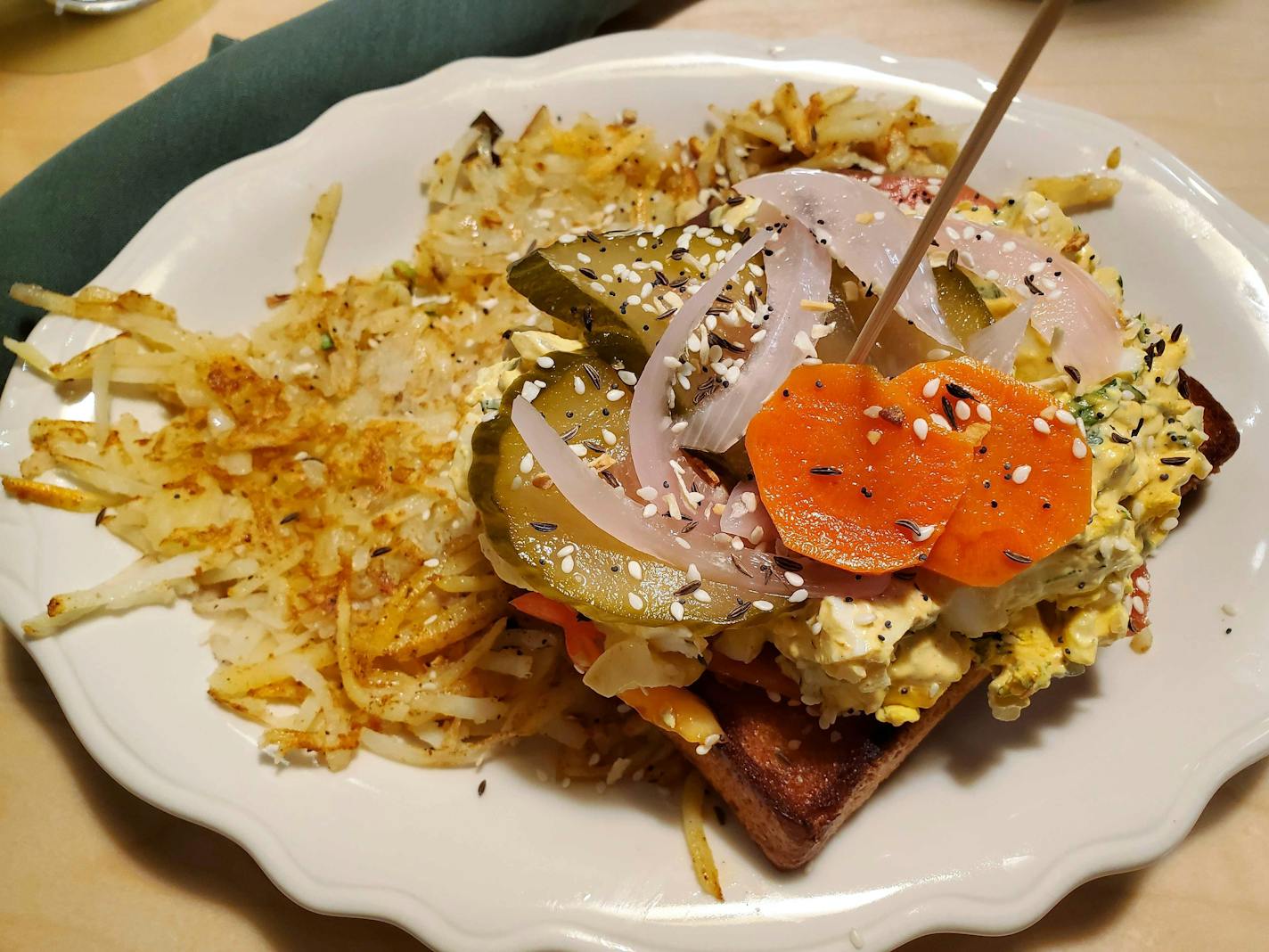 Deviled egg sandwich at Hope Breakfast Bar in St. Louis Park