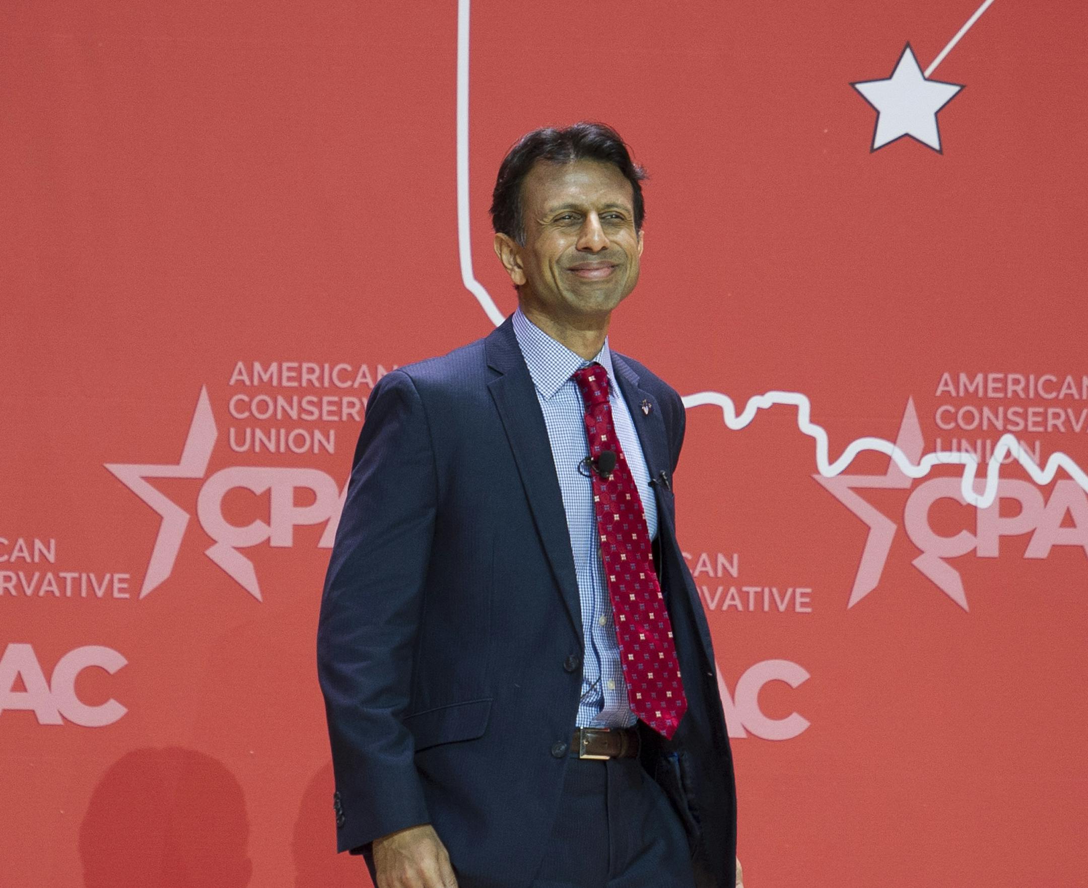 Louisiana Gov. Bobby Jindal speaks during the Conservative Political Action Conference (CPAC) in National Harbor, Md., Thursday, Feb. 26, 2015. (AP Photo/Cliff Owen)