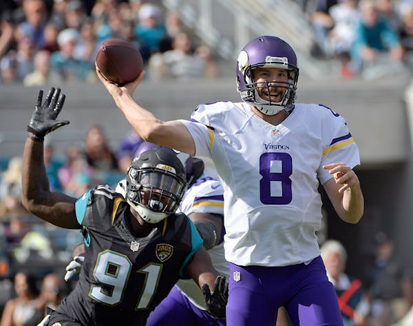 Sam Bradford has completed 71.6 percent of his passes, on pace to break the NFL record, but averages just 6.9 yards per pass.