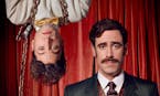 Michael Weston as Harry Houdini and Stephen Mangan as Arthur Conan Doyle in "Houdini & Doyle."