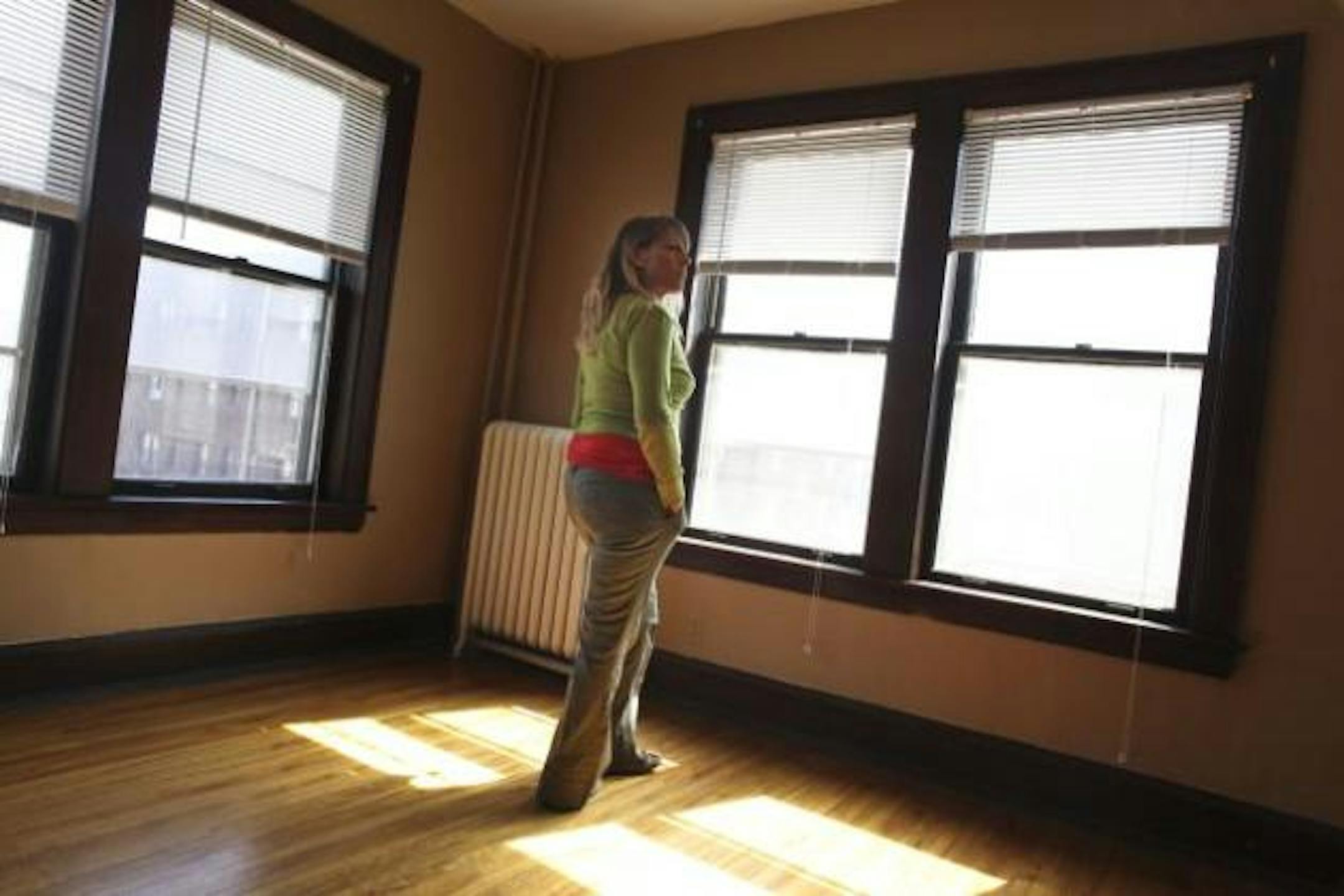 A building manager in a vacant apartment at 1830 Stevens