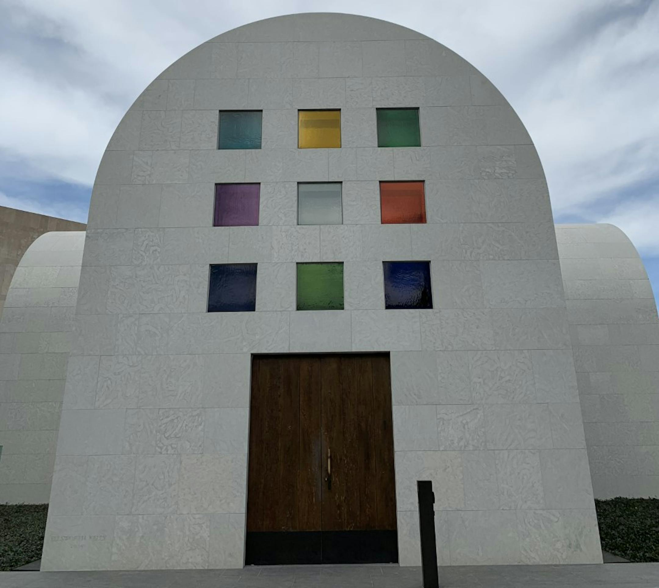 Before his death in 2015, New York painter and sculptor Ellsworth Kelly designed "Austin," a chapel newly opened next to the Blanton Museum of Art on the University of Texas campus. (Chris Riemenschneider/Star Tribune)