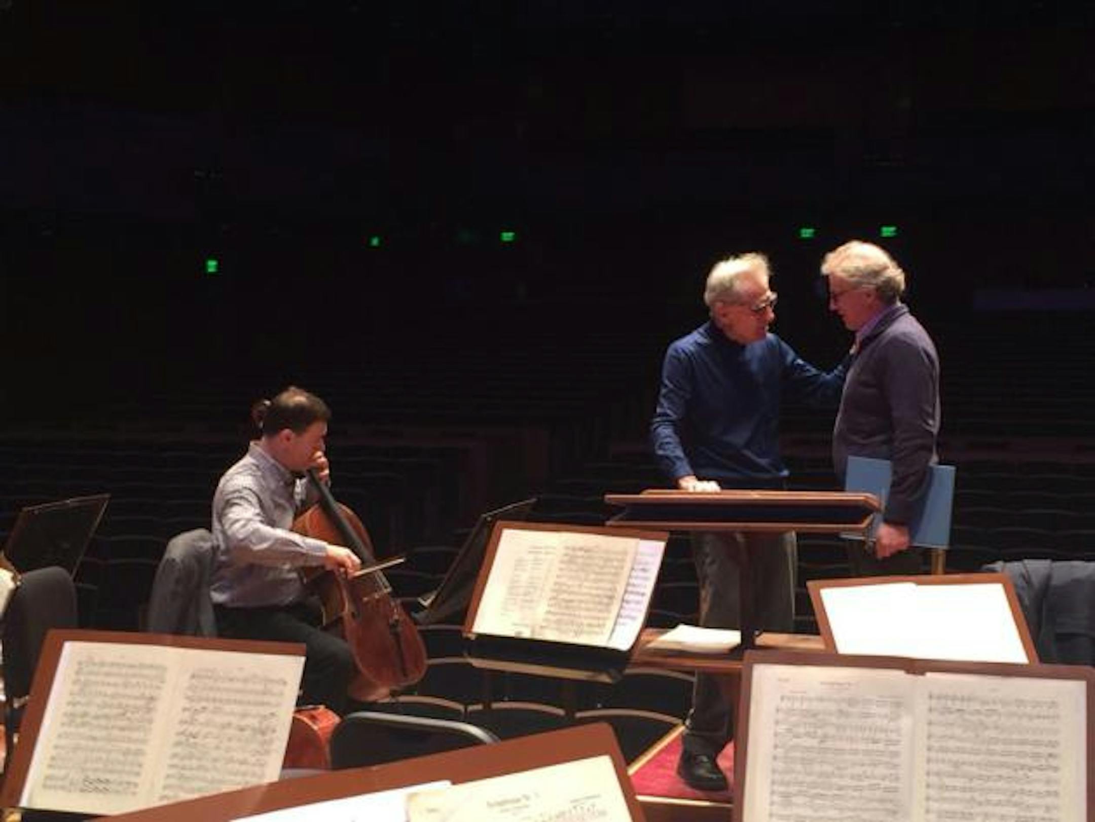 Osmo Vänskä, who resigned as music director of Minnesota Orchestra in October of last year, showed up Friday morning at Orchestra Hall in Minneapolis.
