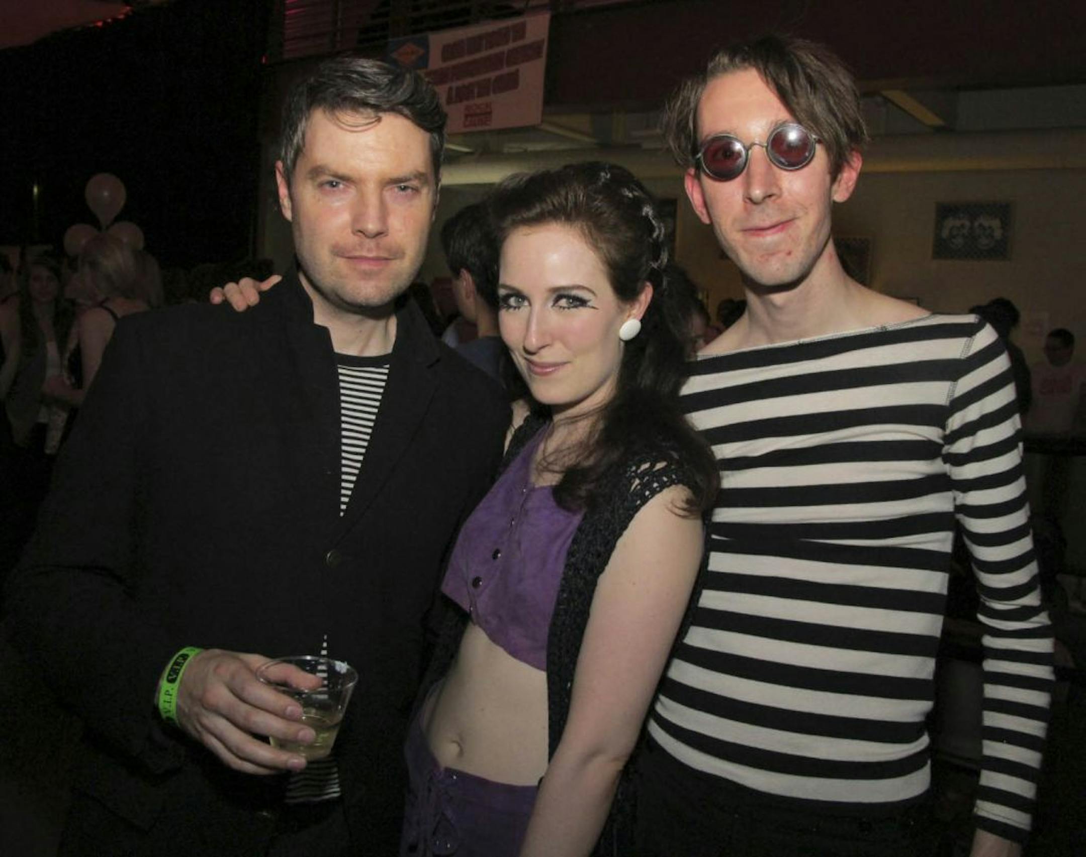 Sara Glassman, sglassman@startribune.comFor the �Glitter Ball 4: A Night In Warhol's Factory," Rock the Cause transformed the Grain Belt Bottling Building into a 1960s hotspot. Jake Rudh, Melissa Anne Murphy and William Godlin.