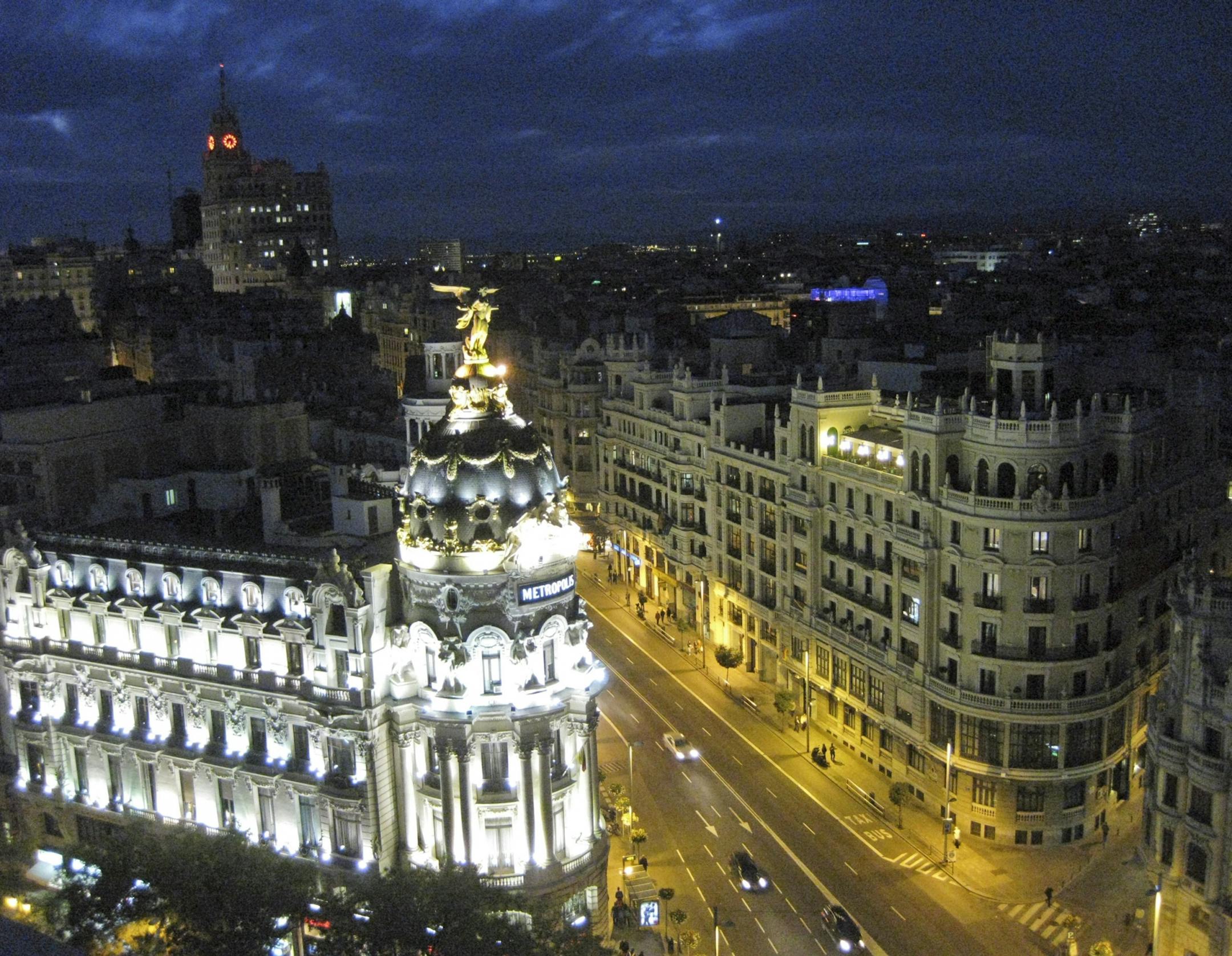 By night, Madrid is especially stunning.