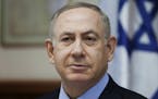 FILE -- In this Sunday, Dec. 25, 2016 file photo, Israeli Prime Minister Benjamin Netanyahu attends a weekly cabinet meeting in Jerusalem. Israel is s