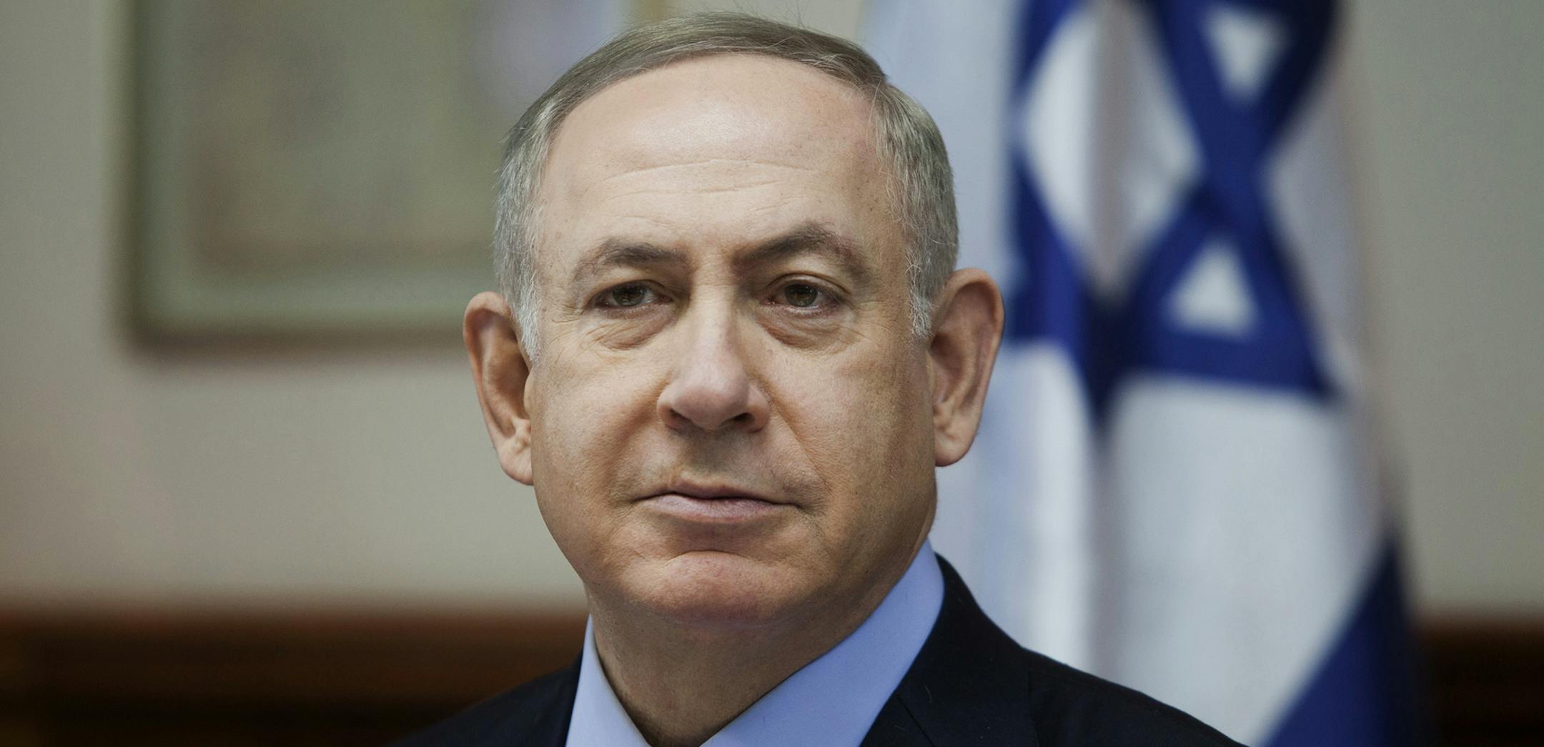 FILE -- In this Sunday, Dec. 25, 2016 file photo, Israeli Prime Minister Benjamin Netanyahu attends a weekly cabinet meeting in Jerusalem. Israel is stepping up its attacks on the Obama administration, saying it has proof from Arab sources that the U.S. actively helped craft a U.N. resolution that declared Israeli settlements illegal. A spokesman for Prime Minister Benjamin Netanyahu says Israel has "ironclad information" that the White House helped draft the language of the resolution. Citing A