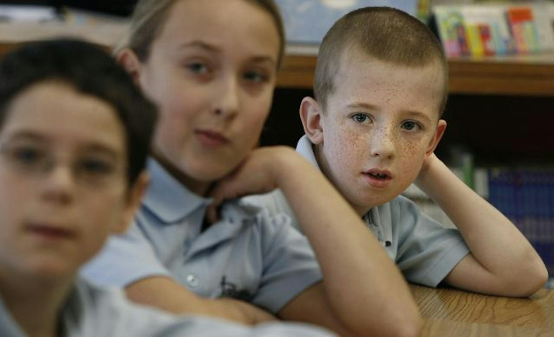 Jack Harris, 10, a fourth-grader at St. John the Baptist Elementary School in New Brighton, talked about what he wrote in a letter to President Obama in November. His biggest concerns were taxes and the economy. His was among more than 34,000 letters written by schoolchildren across the country and sent at the White House.