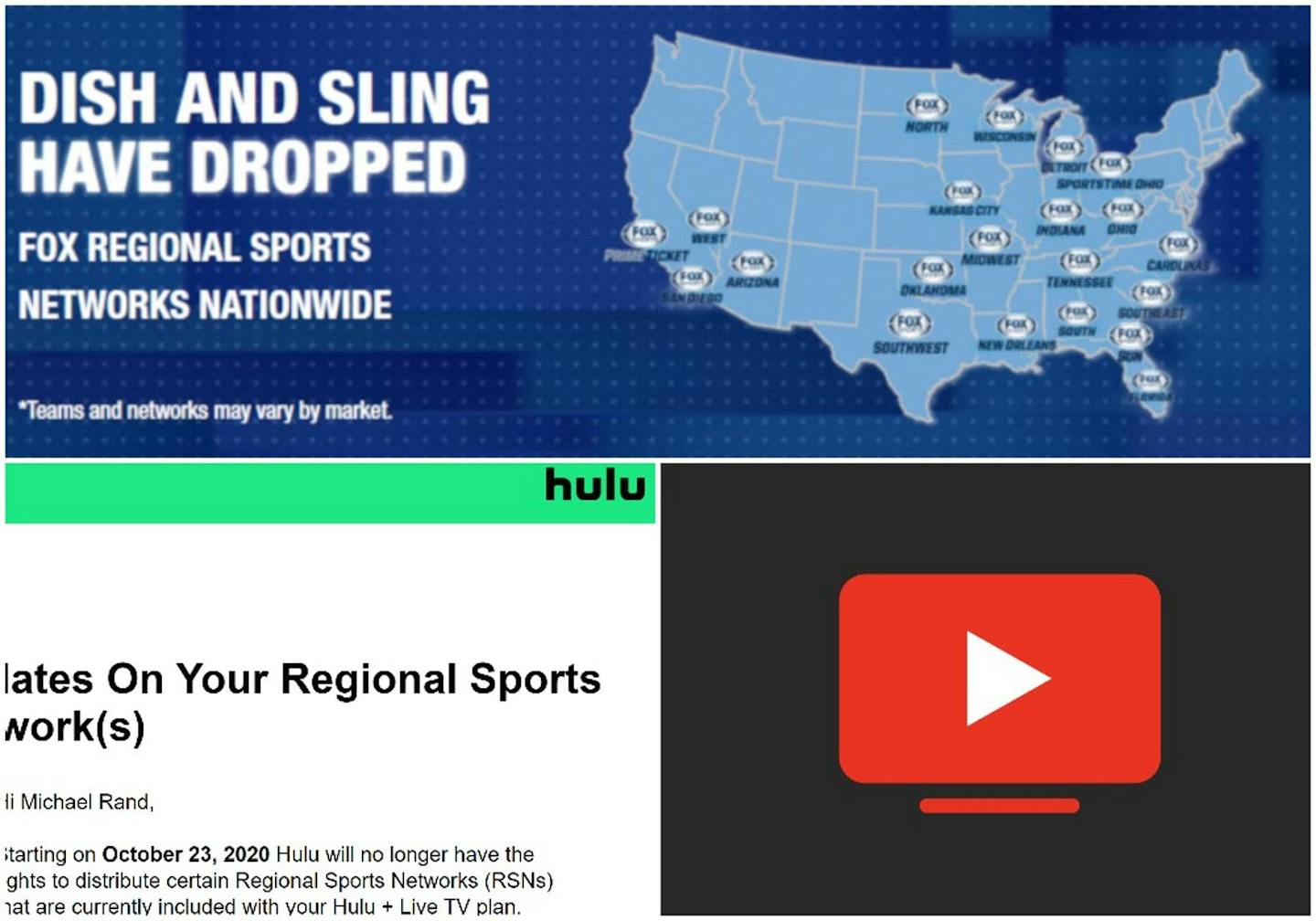 Sling fox 2025 sports regional