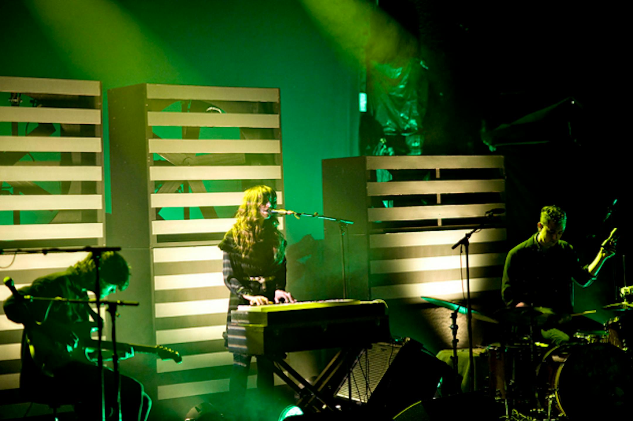 Beach House delivered a shadowy, 100-minute set before a sold-out crowd Tuesday at First Avenue. / Photos by Leslie Plesser