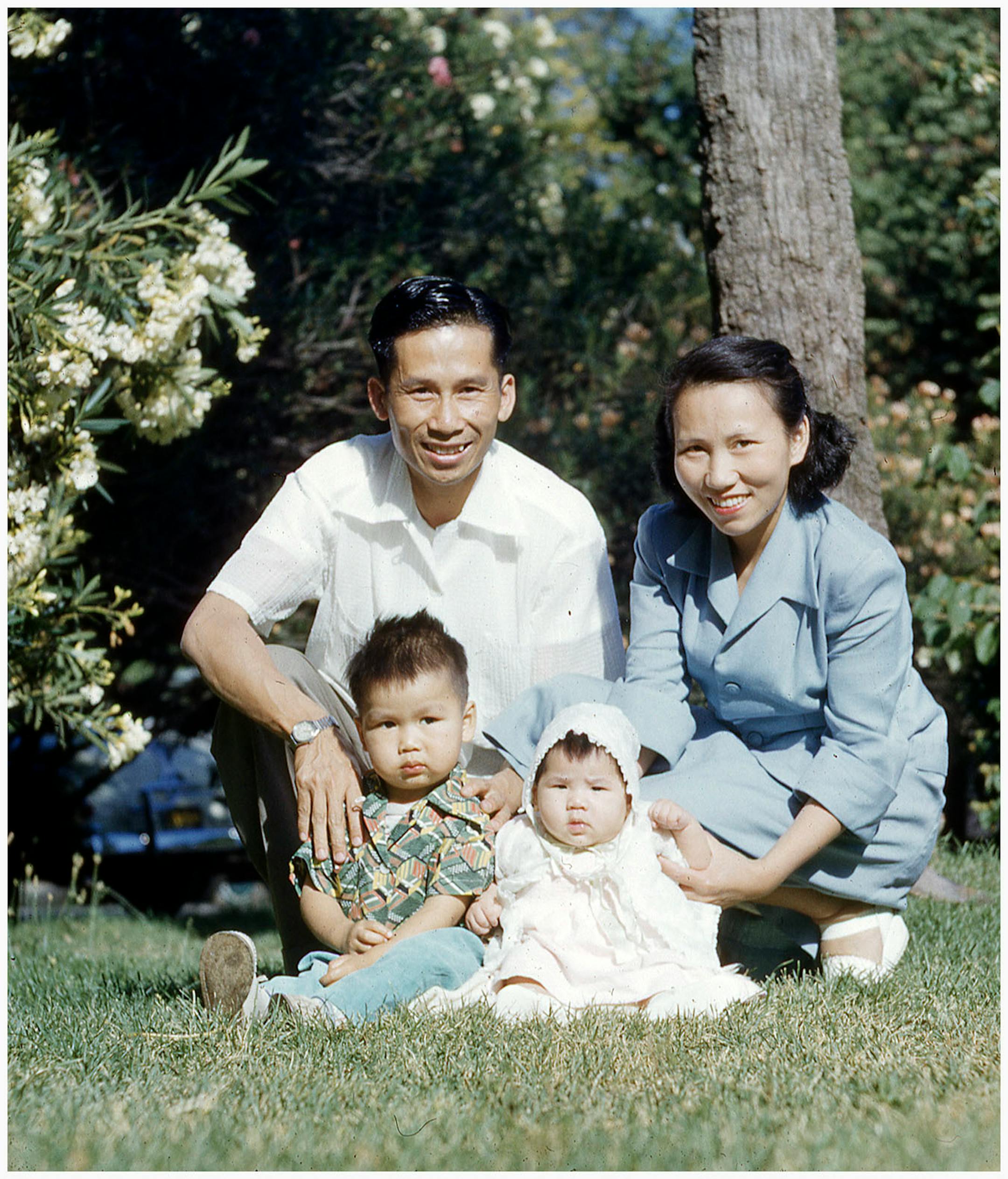 Fresno, 1952: The growing Tan family.