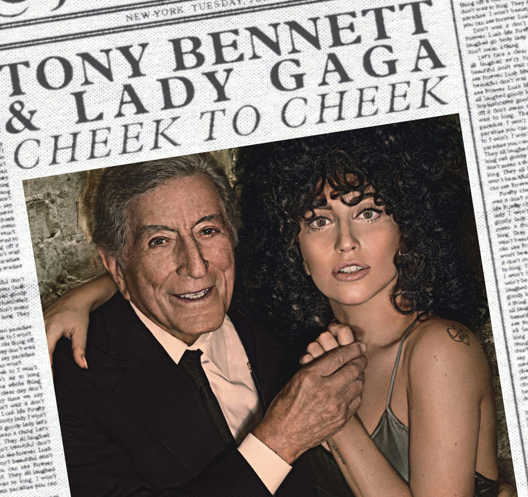 This CD cover image released by Interscope shows "Cheek to Cheek," by Tony Bennett and Lady Gaga. (AP Photo/Interscope)