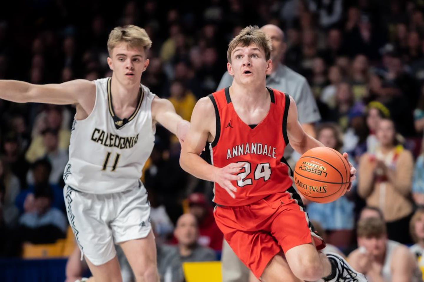 Class 2A, Semifinal. Caledonia vs Annandale at Williams Arena. March 25, 2022. Photo by Earl J. Ebensteiner