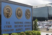 FILE - This June 6, 2013, file photo shows the sign outside the National Security Agency campus in Fort Meade, Md. A presidential advisory panel has r