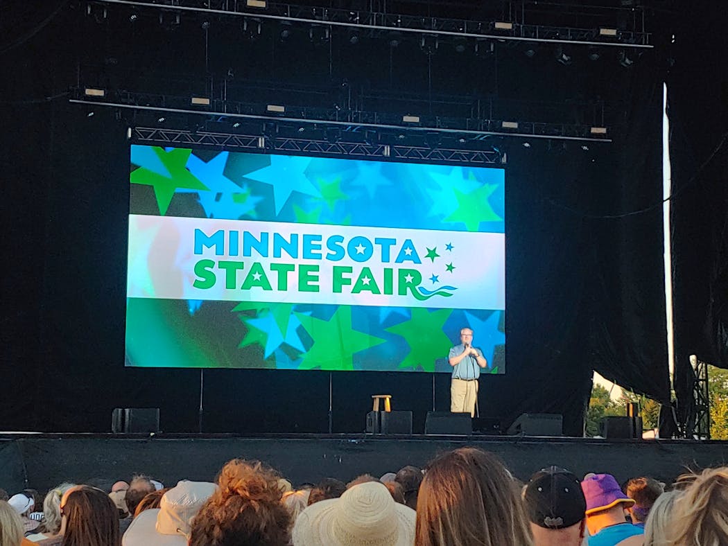 Jim Gaffigan drew 9,052 ticket buyers for his Minnesota State Fair grandstand set Tuesday.