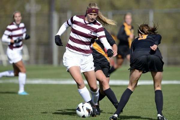 Taylor Uhl has a team-leading 19 goals for the Gophers women's soccer team. Photo courtesy of the U of M. ORG XMIT: MIN1210301712064759