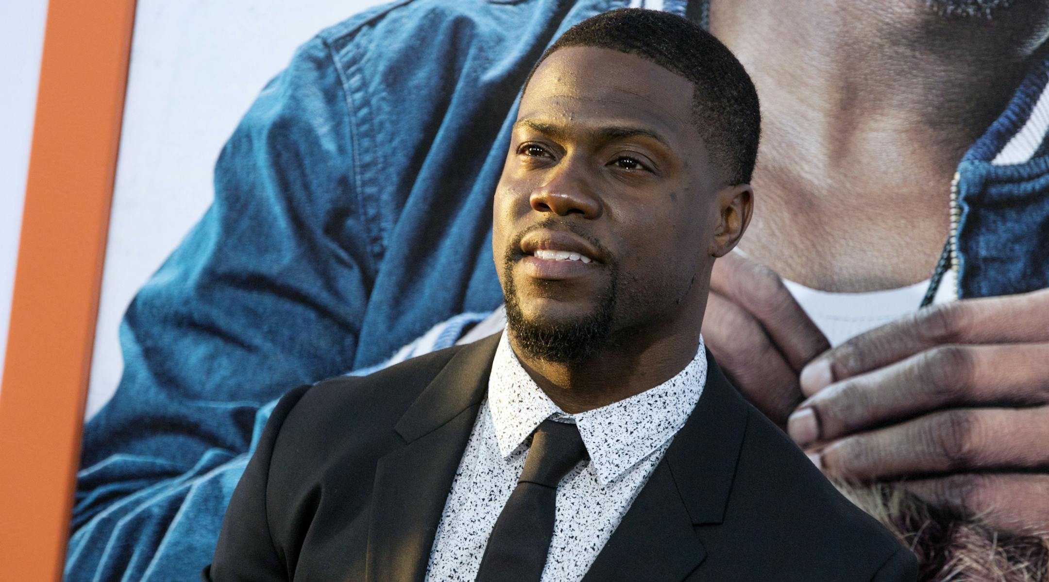 Kevin Hart arrives at the LA Premiere of "Get Hard" at the TCL Chinese Theatre on Wednesday, March 25, 2015, in Los Angeles.