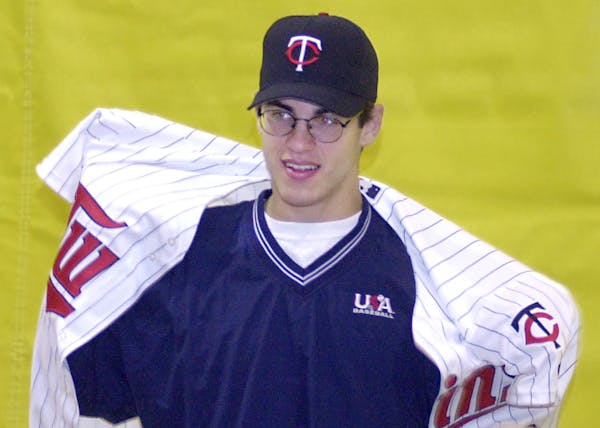 Joe Mauer, out of Cretin-Derham Hall in St. Paul, was the first overall pick in the Major League Baseball amateur draft in 2001