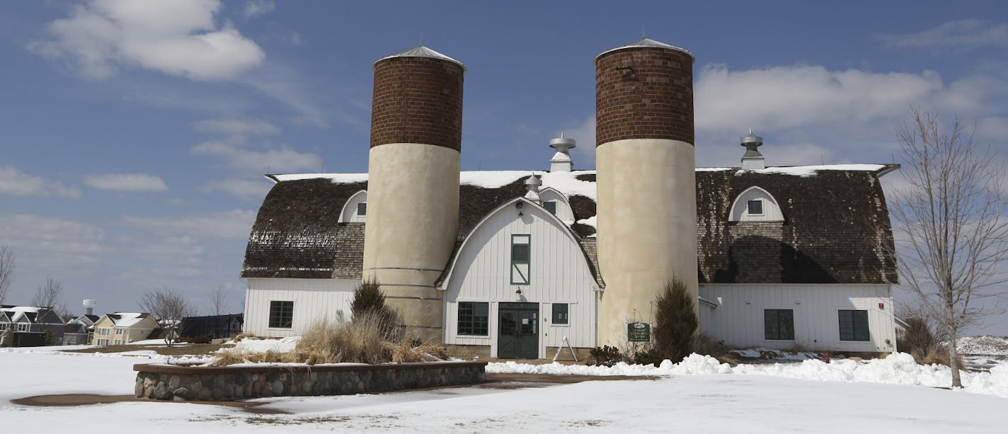 One of the barns from the original horse farm that now houses the community center at the Spirit of Brandtjen Farm development in Lakeville Min., Tuesday, April 23, 2013. ] (KYNDELL HARKNESS/STAR TRIBUNE) kyndell.harkness@startribune.com