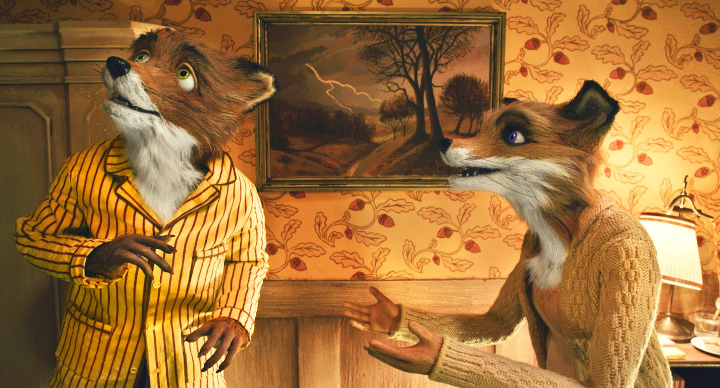 Mr. Fox and Mrs. Fox in the amusing "Fantastic Mr. Fox." (Courtesy of Fox Searchlight Pictures/MCT)