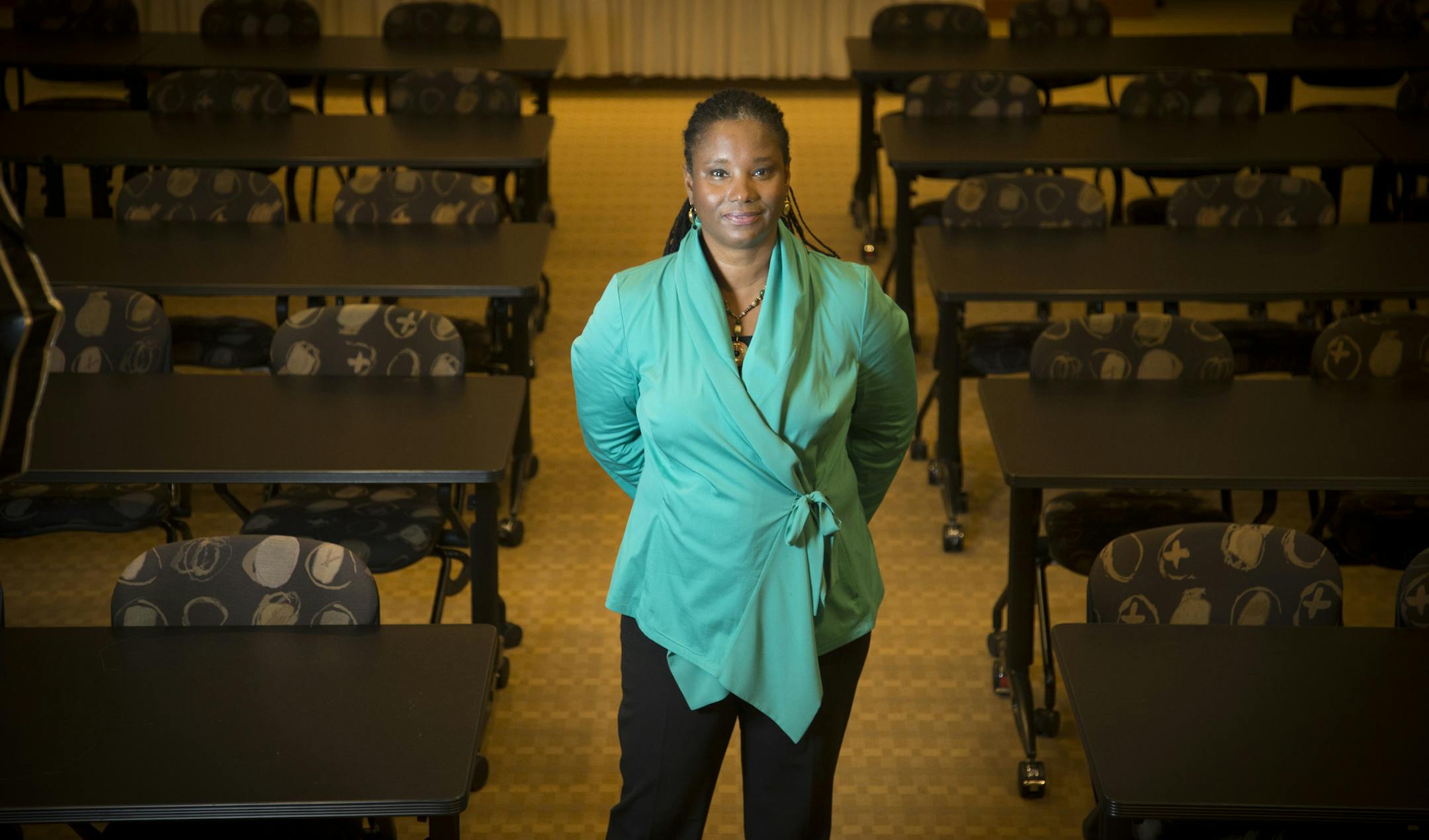 Corporate conference rooms are the stage for Judge as speaking coach.