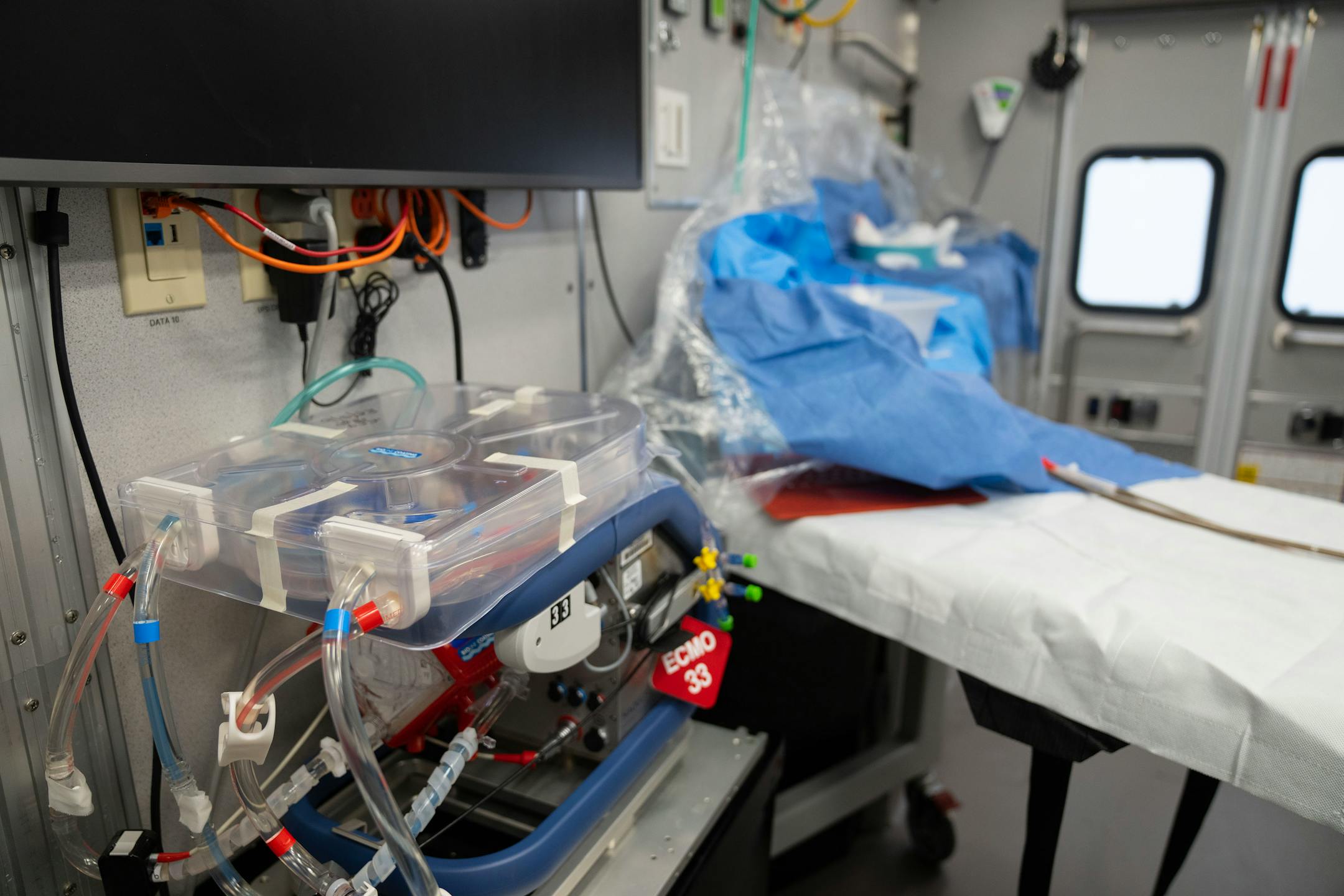 The interior of the Minnesota Mobile Resuscitation Consortium is seen.