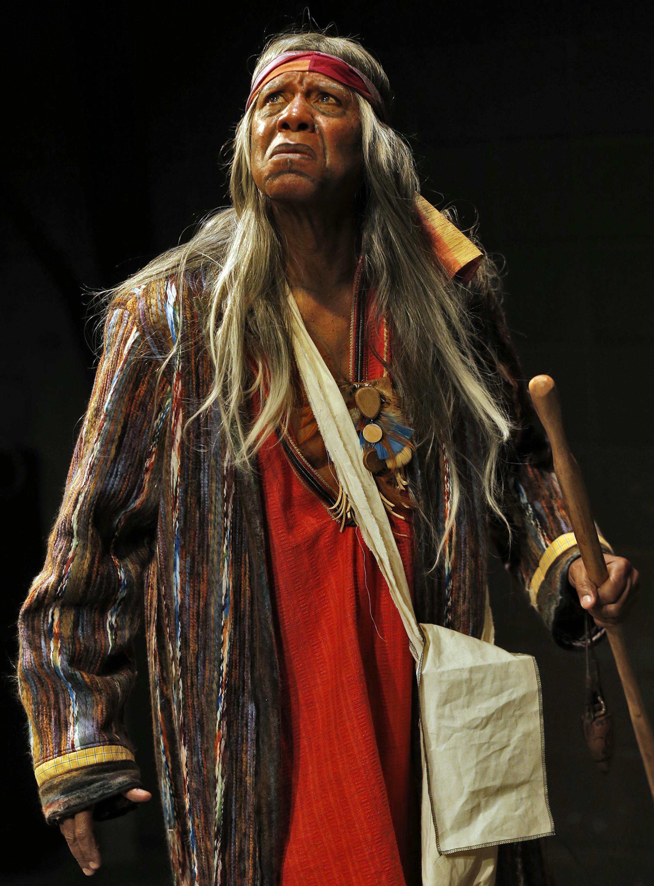 Dress rehearsal of the play "The Road Weeps, the Well Runs Dry" at Pillsbury House Theatre. Horse Power played by James Craven. (MARLIN LEVISON/STARTRIBUNE(mlevison@startribune.com)