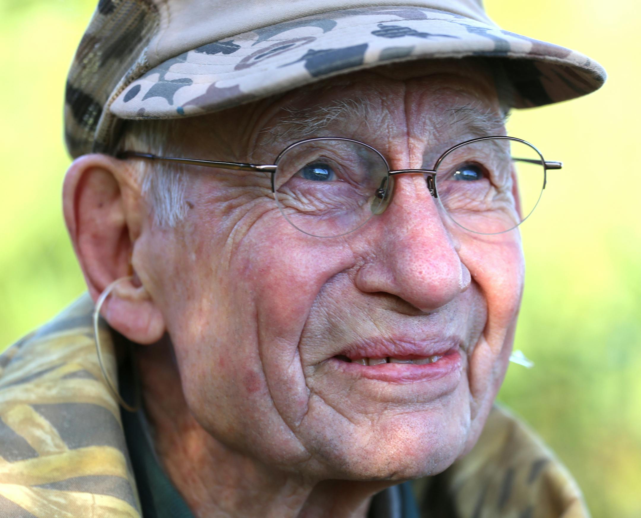 Arnold Krueger looked over a pond on his property about 6 miles from Le Center on Saturday monring, opening day of the Minnesota duck season.