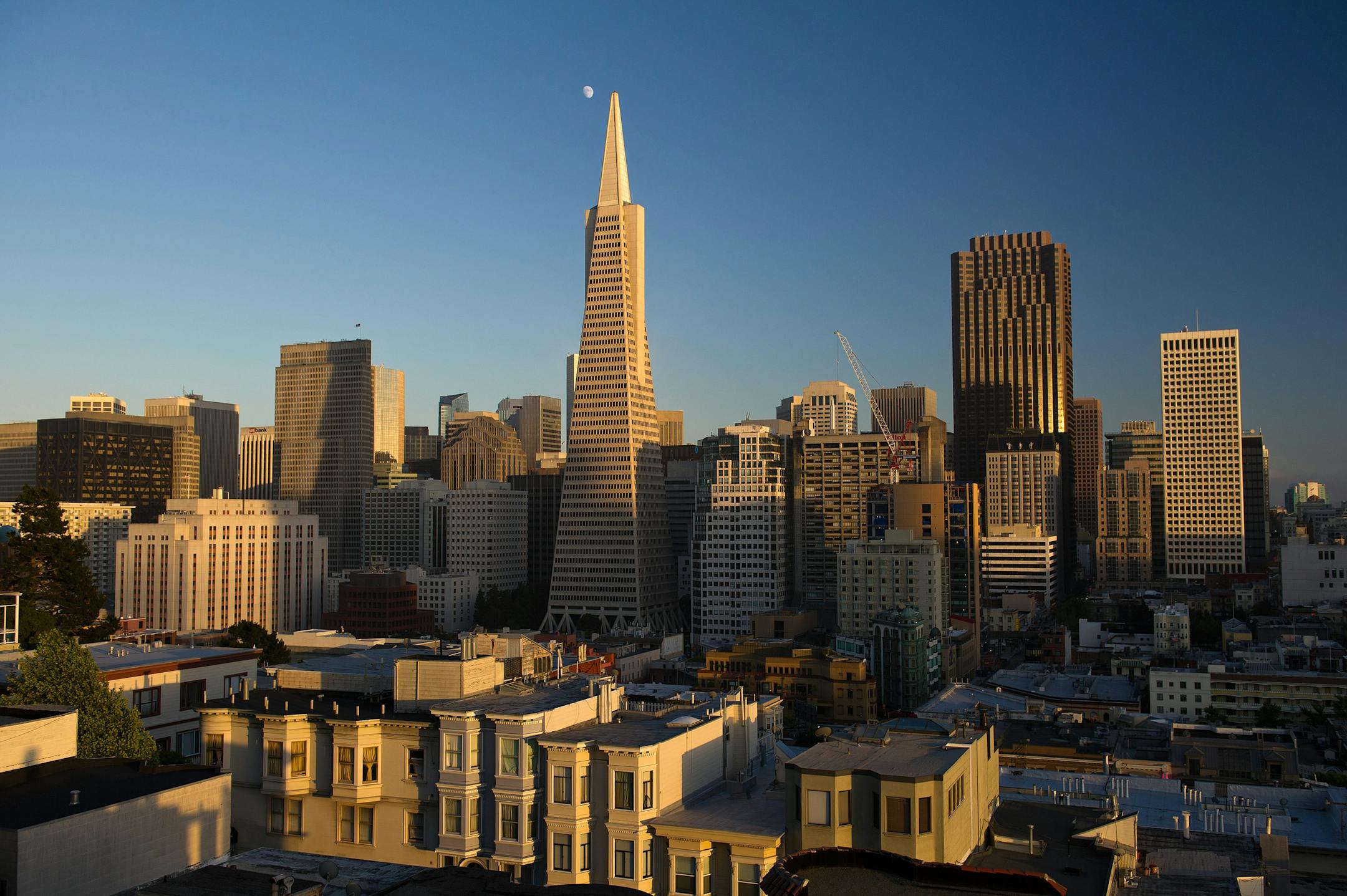 The TransAmerica Finance Corp. building stands in San Francisco, California, U.S., on Tuesday, Aug. 9, 2011. San Francisco, one of the top tourist destinations in the world, is a principal banking and finance center as well as home to more than 30 international financial institutions which helps rank it eighteenth in the world's top producing cities, ninth in the U.S., and ninth place in the top twenty global financial centers. Photographer: David Paul Morris/Bloomberg