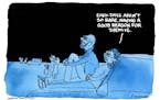 Editorial cartoon: A good reason for darkness