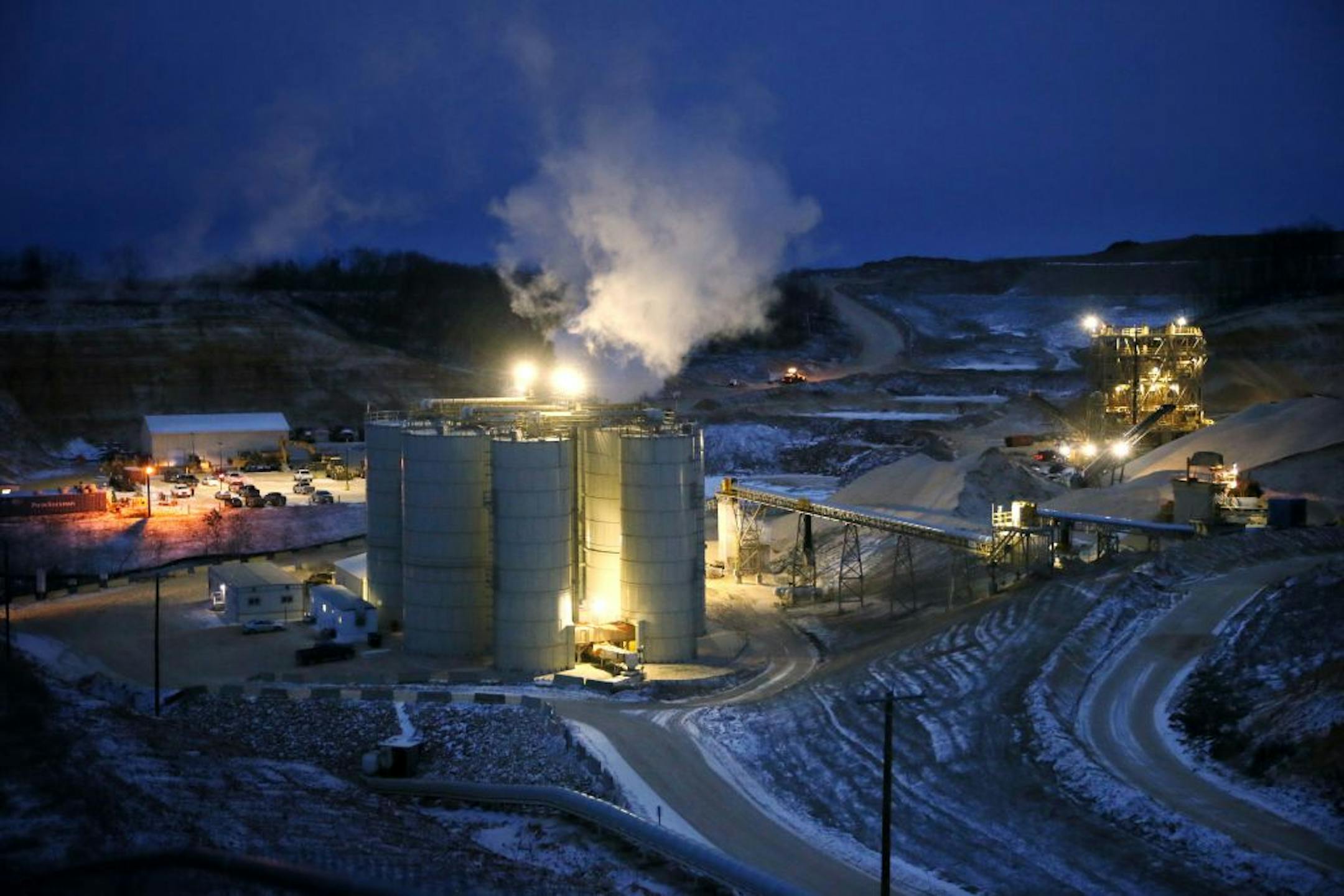 The county and township went to great lengths to impose operating conditions on this frac sand mine near Blair Wisconsin before it ever opened in 2010.